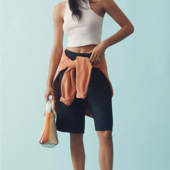 Anthropologie The Colette Longline Shorts by Maeve navy - Picture 2 of 5